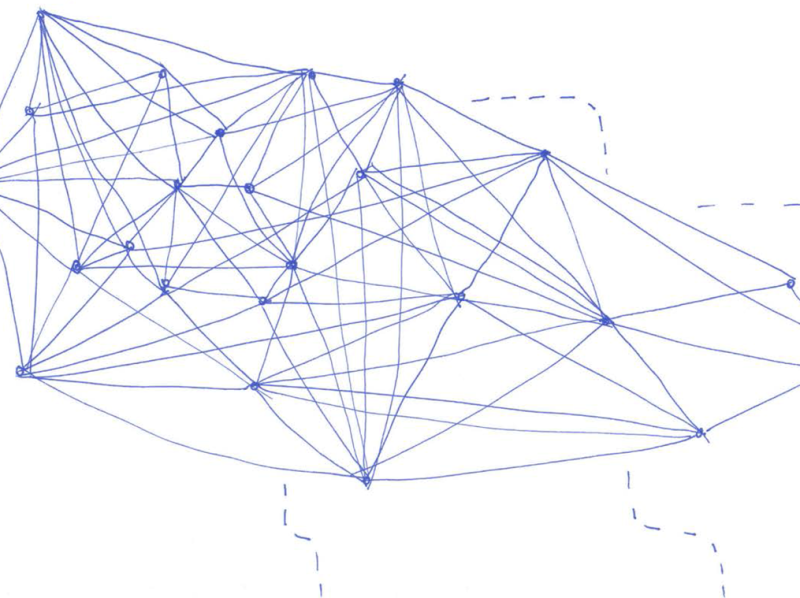 Drawings of a web-like network