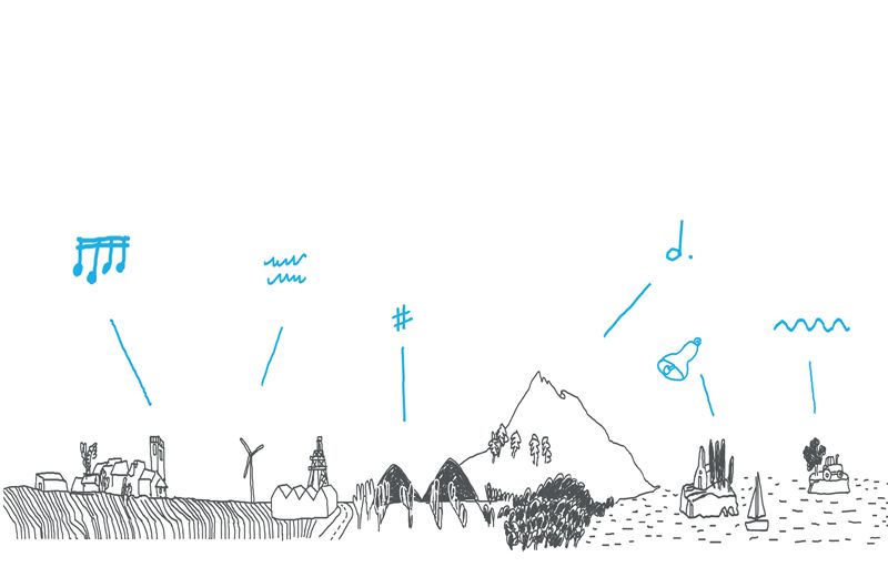 simple drawing of landscape