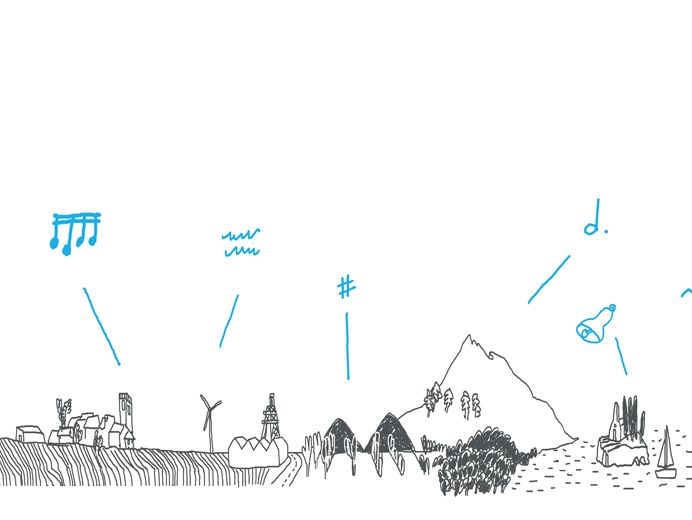 simple drawing of landscape